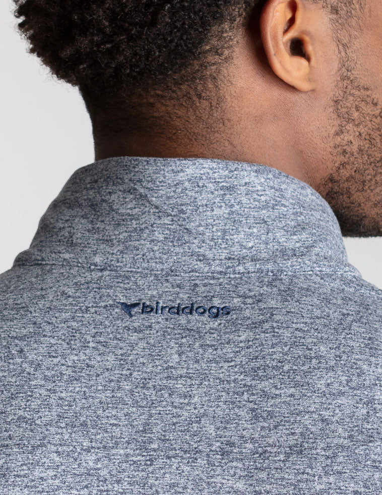 Quarter Zip - Navy Heather (The Last Guy Up)